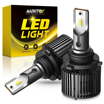 #ad 9006 9005 LED Headlight Super Bright Bulbs Kit White 6000K 16000LM High Low Beam