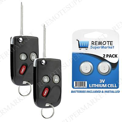#ad 2 Replacement for 2003 2006 Hummer H2 Remote Car Keyless Entry Flip Key Fob