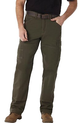#ad Wrangler Men#x27;s RIGGS Workwear Ripstop Ranger Pants Loden