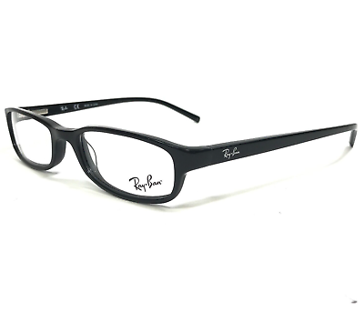 #ad Ray Ban Eyeglasses Frames RB5089 2000 Polished Black Rectangular 50 17 140