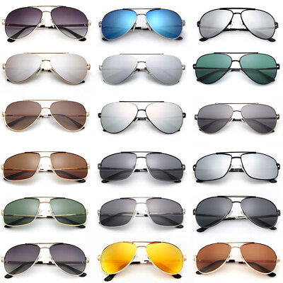 #ad Fashion Women Mens Aviator Polarized Sunglasses Driving Mirrored Eyewear Case UV $8.99