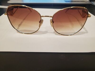#ad Prada PR 57YS Light Gold Light Brown Grey Shaded ZVN 3D0 Sunglasses NEW 57 18