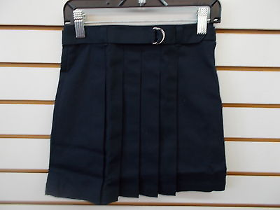 #ad Girls Tommy Hilfiger Navy Uniform Pleated Front Skirt Size 6