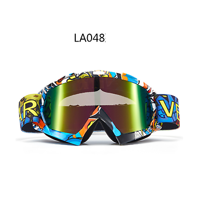#ad LA motocross motorbike goggles anti fog UV colorful lens MX dirt PIT trail bike