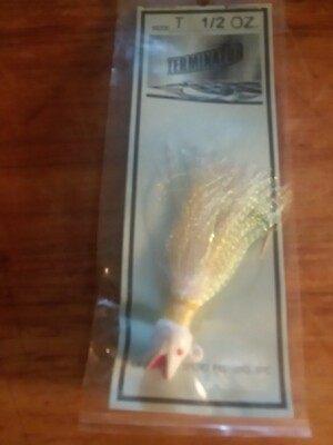 #ad New In Pack 1 2 oz. terminator Smilin bill Saltwater bucktail. A Pack of 6
