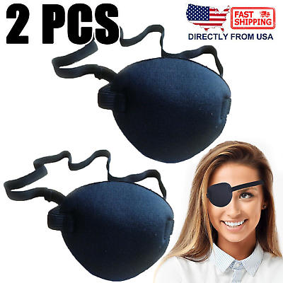 #ad 4PCS Eye Patch Super Soft Eye Patches Adjustable Medical Eye Patch for Adults US