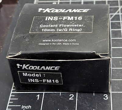 #ad Koolance Coolant Flow Meter INS FM16 NEW OF17