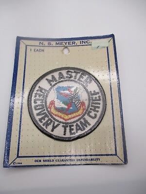 #ad US Air Force Strategic Air Command SAC Master Recovery Team Chief Patch NOS