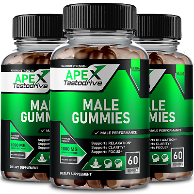#ad Apex Testodrive HGW Gummies Official Formula 3 Pack