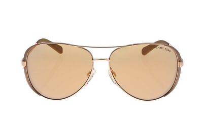 #ad Michael Kors 181238 Womens Chelsea Pilot Sunglasses Gold Size 59 13 135