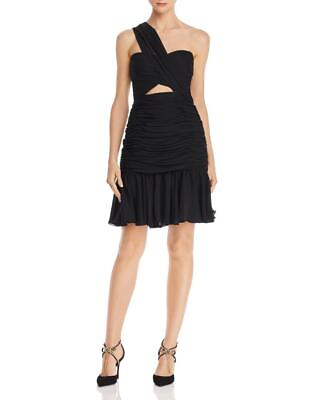 #ad $368 Jill Stuart Womens Ruched One Shoulder Dress A53