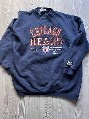 #ad Chicago Bears Vintage 90s Pro Line Authentic Logo Athletic Sweatshirt Men#x27;s XL
