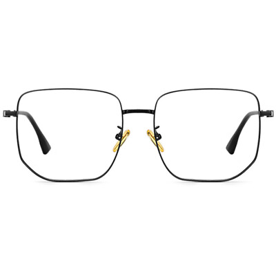 #ad Square Glasses Oversized Titanium Frames for Big Face Fat Head Men Wide Eyeglass