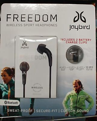 #ad New Jaybird Freedom F5 Black In Ear Wireless Bluetooth Headphones Extra
