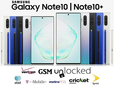 #ad Samsung Galaxy Note 10 Note 10 Plus 256GB 512GB Unlocked Android Smartphone $209.71