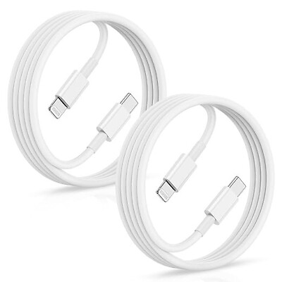#ad 2 Pack Apple 1m Lightning to USB C Cable White