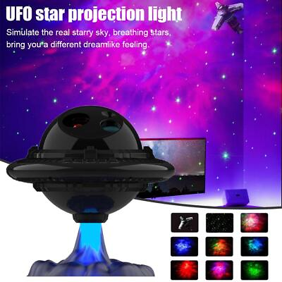 #ad UFO Star Projector Night Light Galaxy Starry Nebula Light Proje
