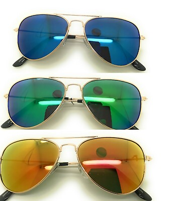 #ad Kids Toddler Boys Girls Avator Pilot Style Metal Plastic Frame Sunglasses KE5026