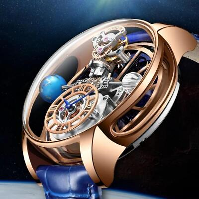 #ad PINDU Design Mens Watches Diamond TourbillionTop Brand Luxury Astronomia Watch