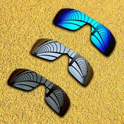 #ad 3 Pieces Lenses Replacement for Oakley Batwolf Polarized Blackamp;Silveramp;Ice Blue