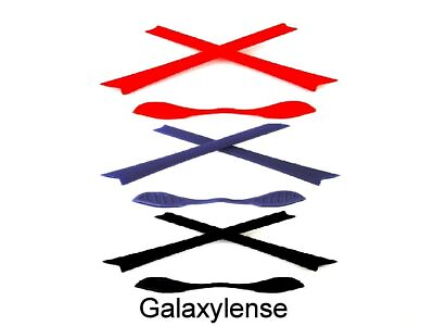 #ad Galaxy Earsocks amp; Nose Pads Rubber Kits For Oakley Radar Path Black Blue Red