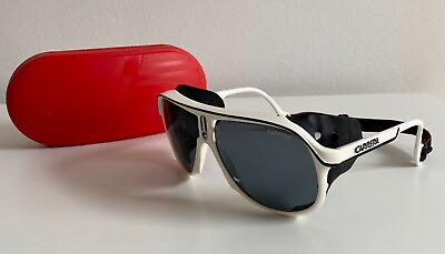 #ad Authentic Luxury Vintage CARRERA Ultrapol 5544 White Black Aviator Sunglasses