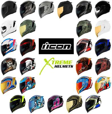 #ad ICON Airflite Helmet Inner Sun Shield HydraDry Liner DOT ECE XS 3XL 2020 21