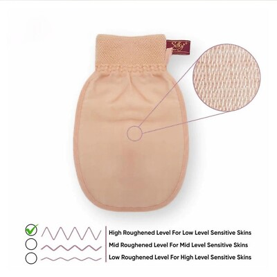 #ad Silk Exfoliating Glove Loofah Bath Sponge Skin Body Exfoliators Spa Brush