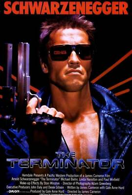 #ad THE TERMINATOR 1984 Movie Poster 27x40quot; Theater Size Licensed New USA