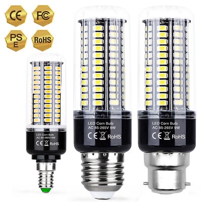 #ad 1 4Pack LED Light Bulb E26 27 E14 B22 Corn Lights Bulbs Lamp SMD 5736 5 20W US