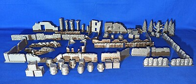 #ad 70 Pieces of Scatter Terrain Grey 3D Printed