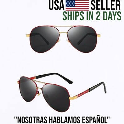 #ad Polarized Aviator Sunglasses Men Women UV Blocking Metal Frame Polarized Glasses