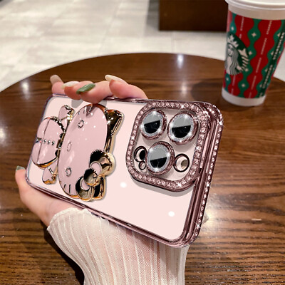 #ad For iPhone 15 Pro Max 14 13 12 11 XS XR Luxury Bling Rhinestone Hello Kitty Case