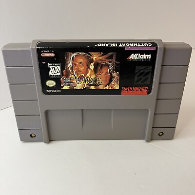 #ad Cutthroat Island SNES Game Cart Authentic and Working $13.45