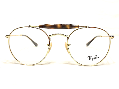 #ad NEW Ray Ban RB3747V 2500 Gold Tortoise Round Modern Eyeglasses Frames 50 21 145