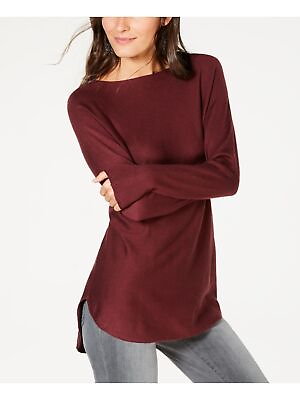 #ad INC Womens Long Sleeve Jewel Neck Sweater