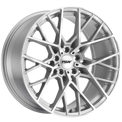 #ad TSW Sebring 18x8.5 5x4.5quot; 40mm Silver Wheel Rim 18quot; Inch