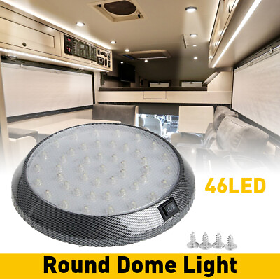 #ad 46 LED Car Interior Indoor Roof Ceiling Light Dome White Lamp Universal EOB