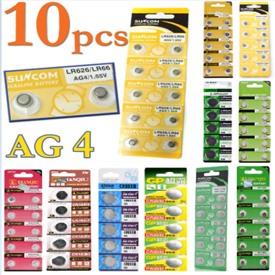#ad 1 100 Pcs AG4 AG3 AG10 AG13 CR2016 CR2032 3V Watch Button coin Cell Battery US