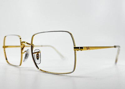 #ad Ray Ban 1969V 3104 Gold White Metal Rectangle Women#x27;s Eyeglasses 51 19 145 $55.99