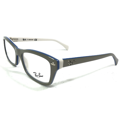 #ad Ray Ban Kids Eyeglasses Frames RB1550 3658 Grey Blue White Cat Eye 48 15 130