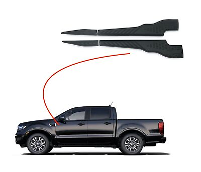 #ad For Ford Ranger 2015 2019 Bat Style Door Mouldings ABS Body Kit 4 Pieces