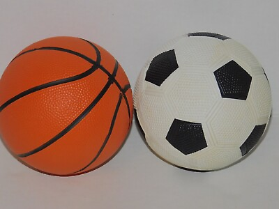 #ad Preschool Basketball amp; Soccer Ball TWO Air Filled Balls 5 inches