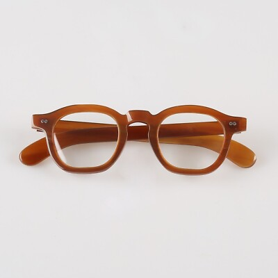 #ad Eyeglass Frames Rivets Handmade Horn Unique Reading Glasses Frame Retro Eyewear