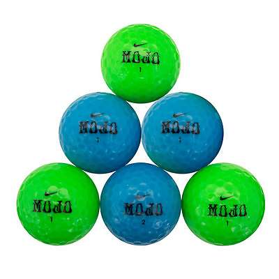 #ad 12 Nike Mojo Green Blue Color Mix Near Mint Used Golf Balls AAAA Free Shipping