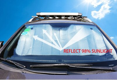 #ad Foldable Front Rear Car Window Sun Shade Car Auto Visor Windshield Block Cover