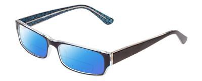 #ad Moda Vision 2013 Unisex Polarized BIFOCAL Sunglasses in Blue Crystal Mosaic 55mm