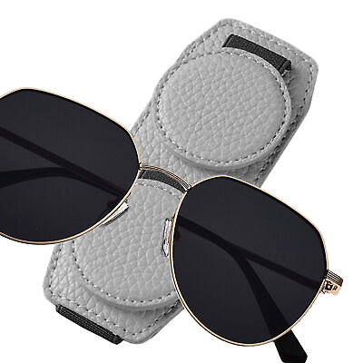 #ad Car Visor Sunglasses Holder Double Eyeglass Hanger Clip Auto Sunglasses Holder