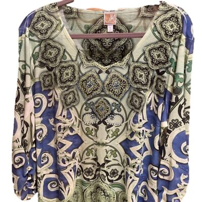 #ad 179. WOMENS JM COLLECTION XL DETAIL TOP