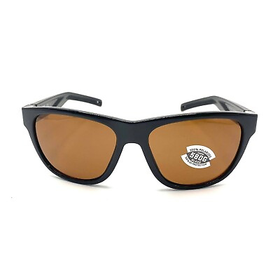 #ad Costa Del Mar Bayside Sunglasses Shiny Black Copper 580Glass